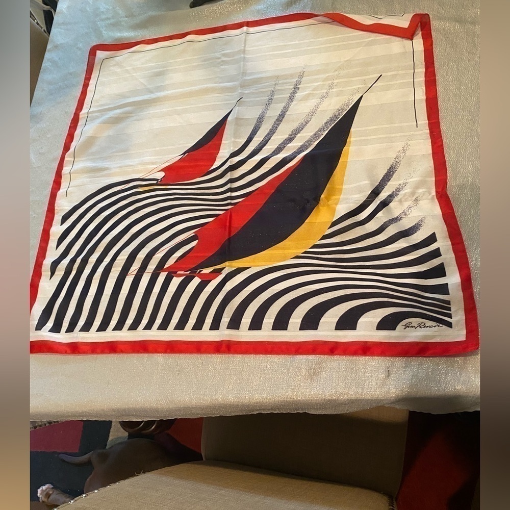 VINTAGE JIM RENOIR SCARF - Picture 4 of 5
